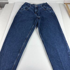 VTG 90s Guess Jeans Men's 29* Pascal Loose Tapered Dark Blue Cotton Denim Tag 33